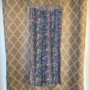 Lilly for Target Blue & Hot Pink Palazzo Pants